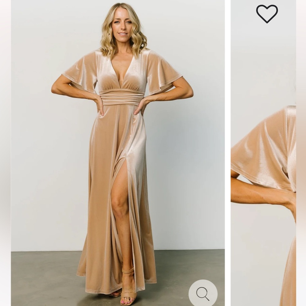 Baltic born Bernice velvet maxi dress